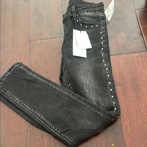 Hudson girls  Black Studded Jeans size 8NWT